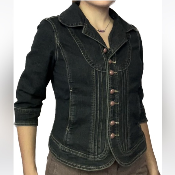 Vintage live a little denim cowgirl jacket in perfect condition size small - Picture 5 of 5